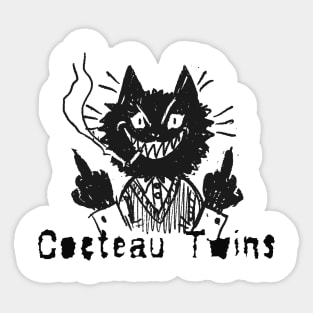 cocteau twins and the bad cat Sticker